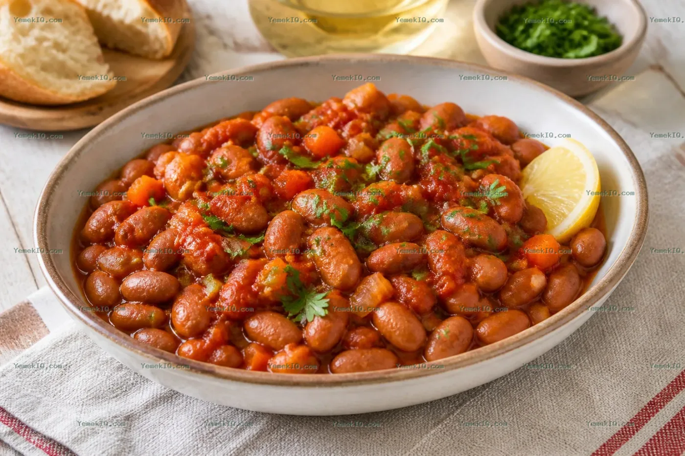 Domatesli Fırın Barbunya Pilaki